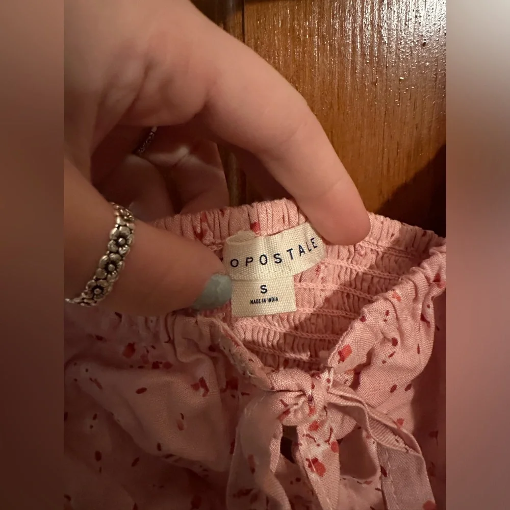 pink floral crop top - Picture 2 of 3